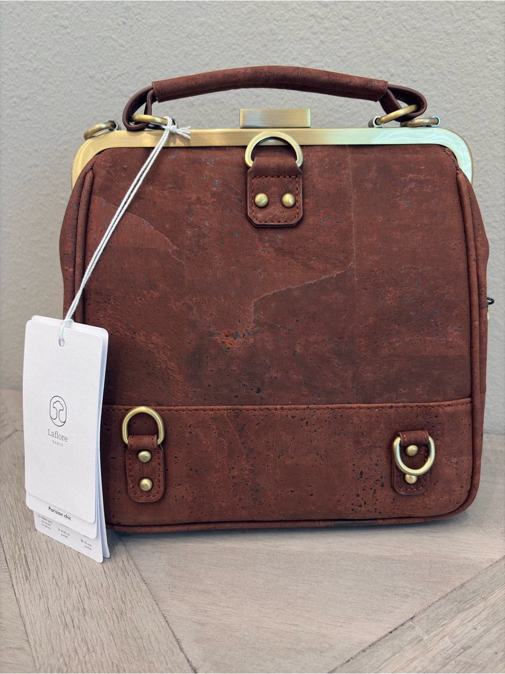 Laflore Paris Bebebark Convertible Cork Bag